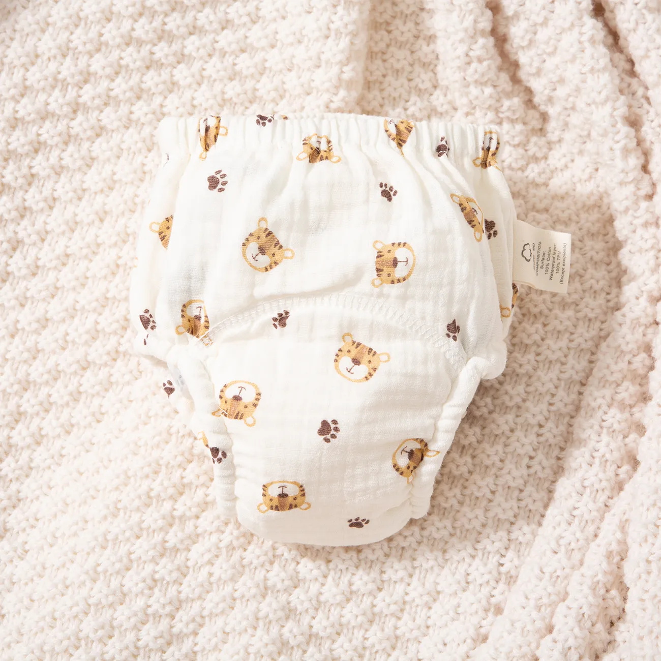 Pañales de tela para bebé 100% algodón con estampados de tigre Sólo $5.99  PatPat US Móviles