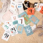 20pcs Commemorative Cards for The Number of Days In The Baby's Birth Month White image 2