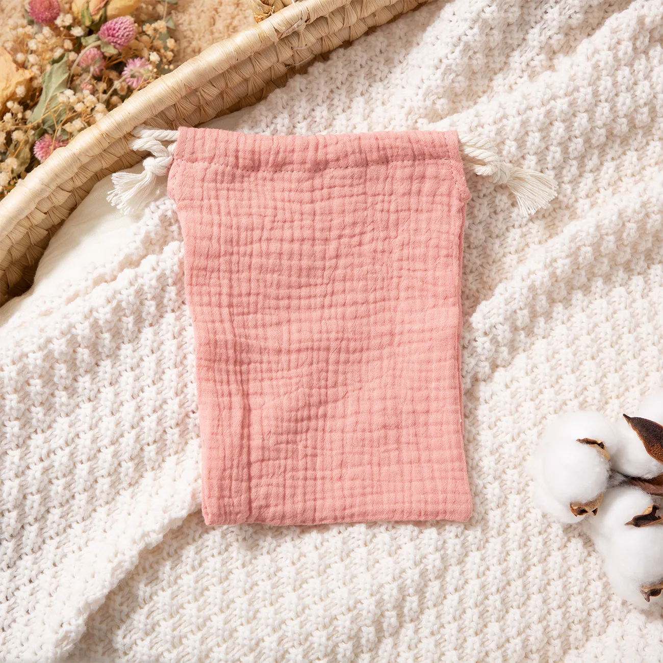 Baby Solid Cloth Diaper Belt Pink big image 1