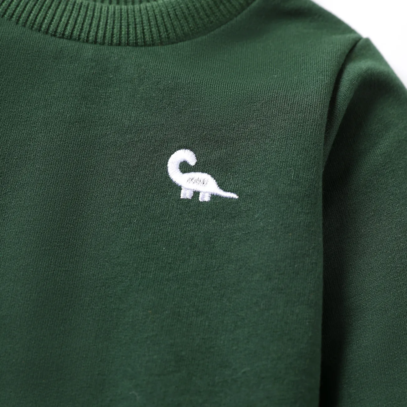 Baby Jungen Dinosaurier Basics Langärmelig Sweatshirts dunkelgrün big image 1