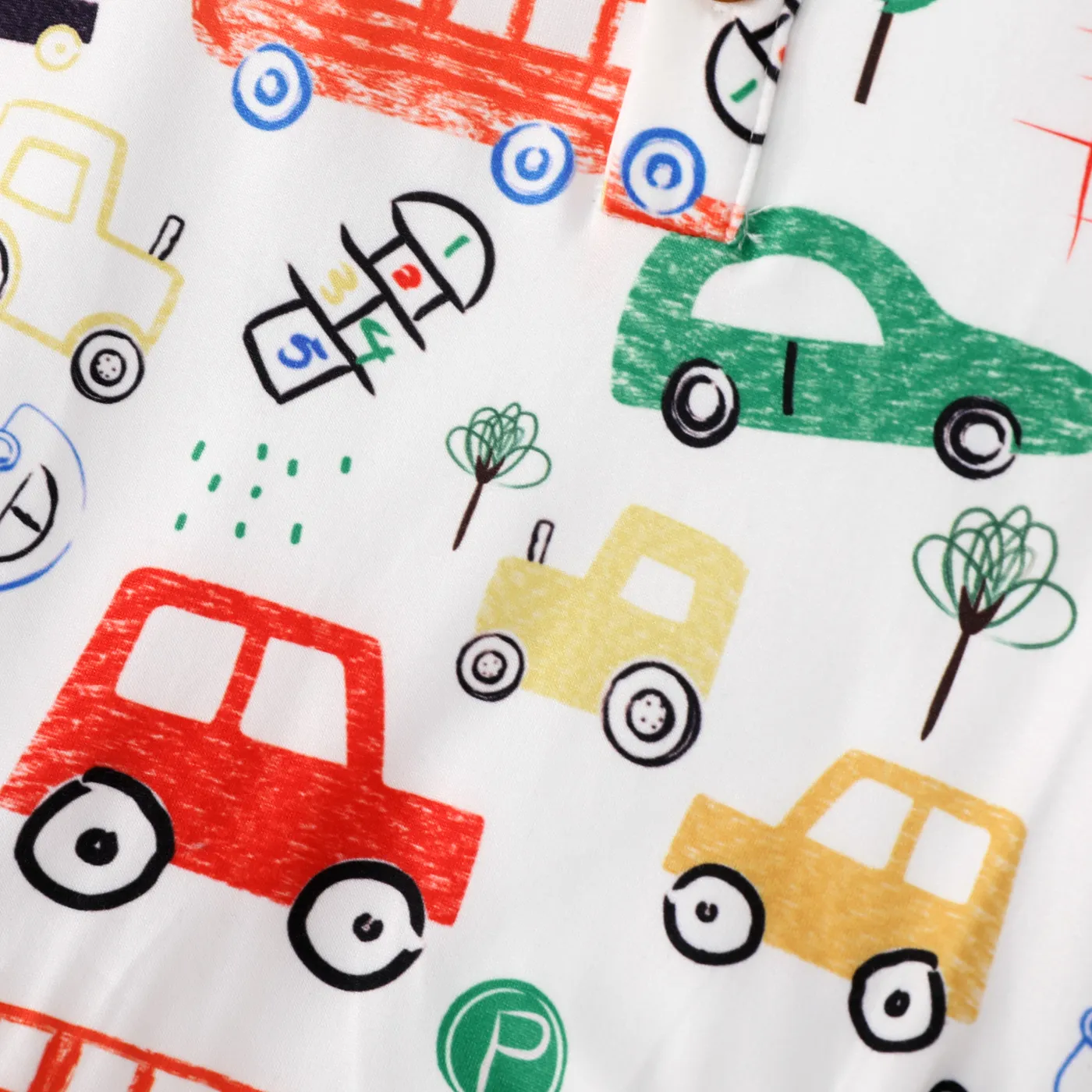 Baby Boy Vehicle Car Print Tank Bodysuit  image 4