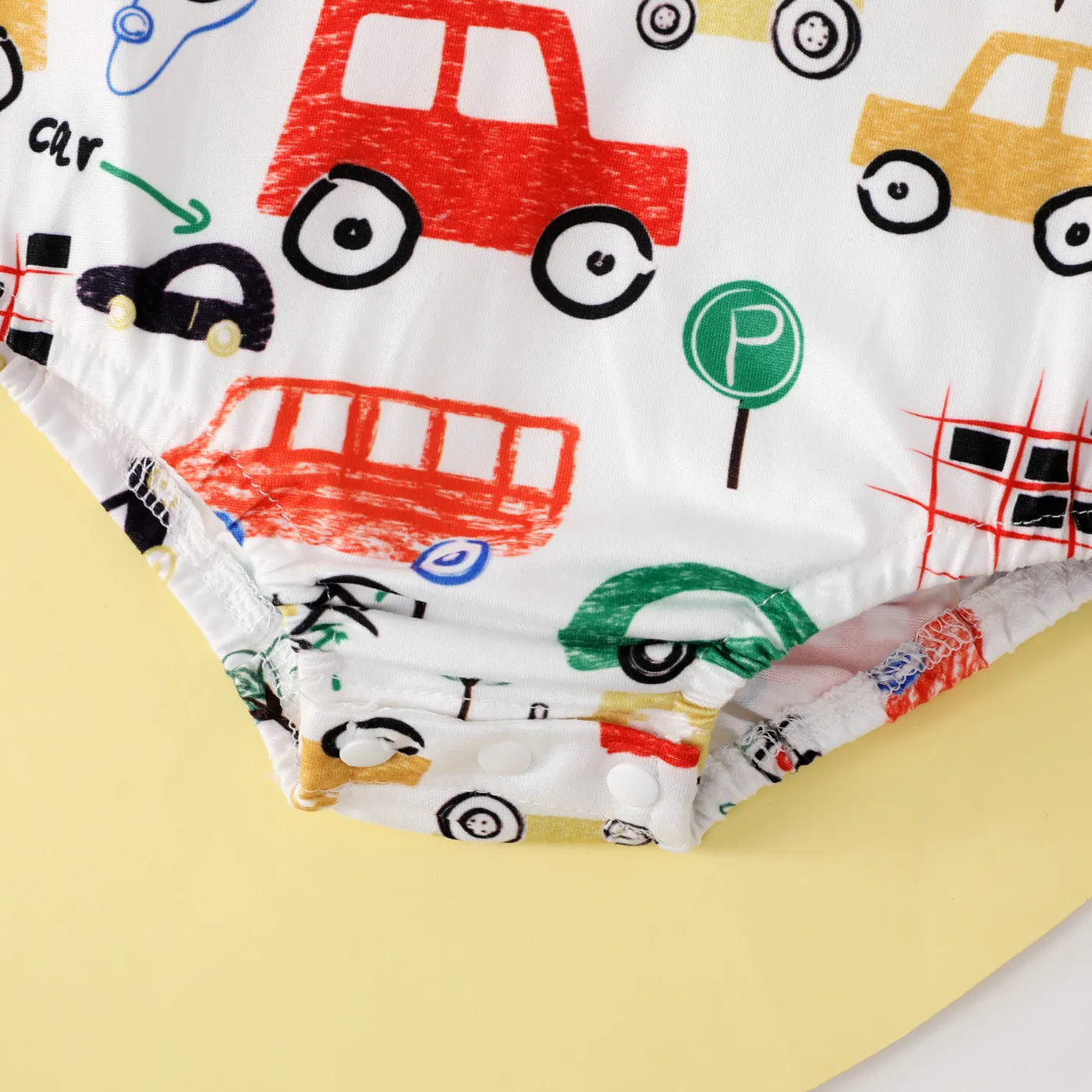Baby Boy Vehicle Car Print Tank Bodysuit  image 5
