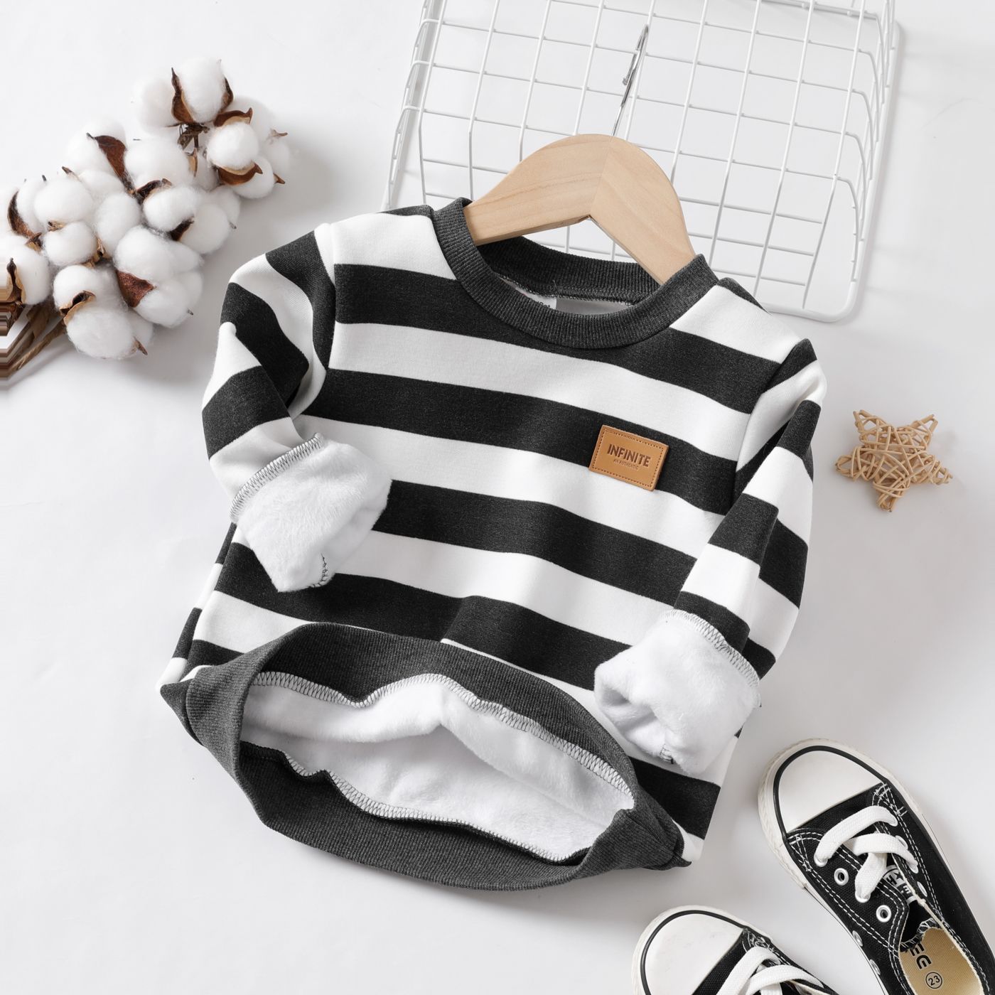 Toddler Boy Casual Striped Long Sleeve Sweatshirt