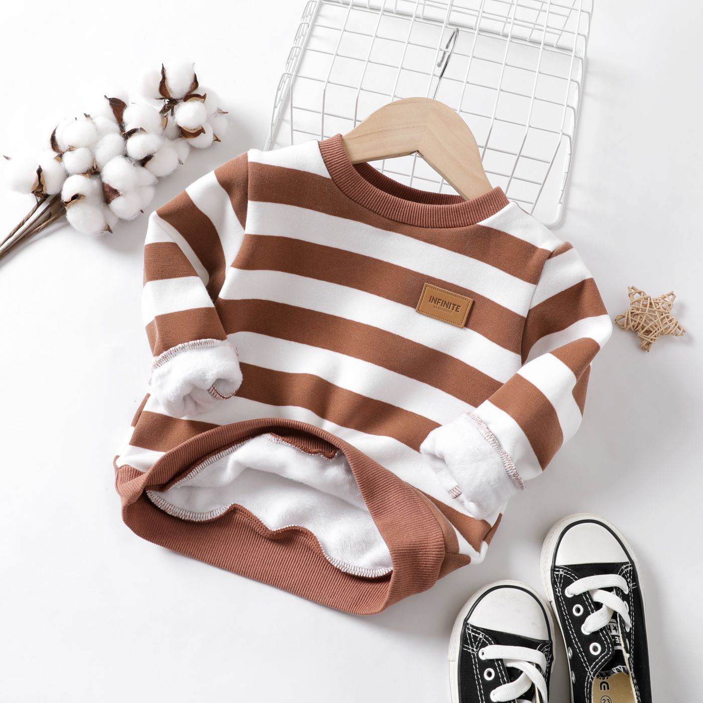 Toddler Boy Casual Striped Long Sleeve Sweatshirt