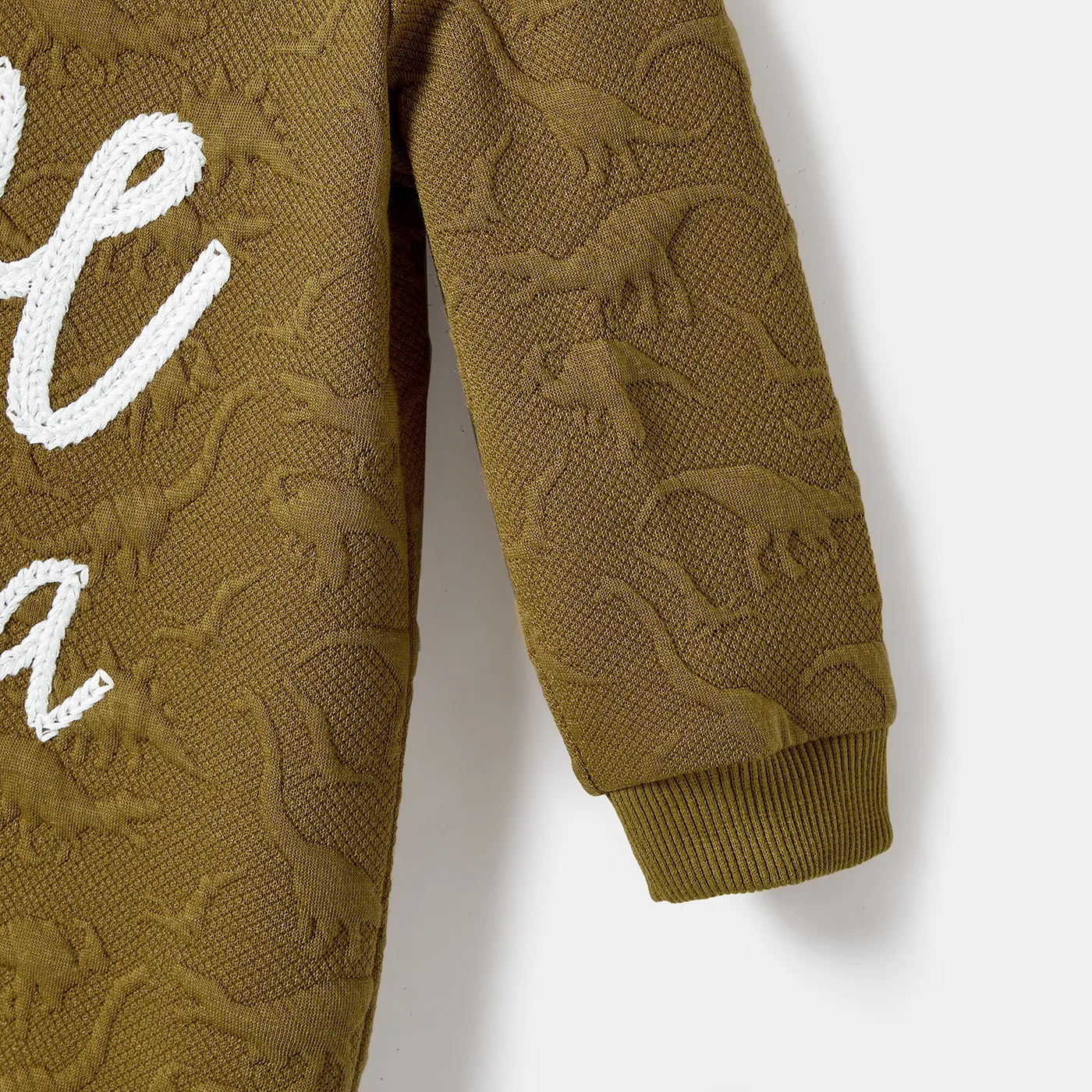 Family Matching 3D Dinosaur Pattern Letters Print Long-sleeve Casual Tops  image 5