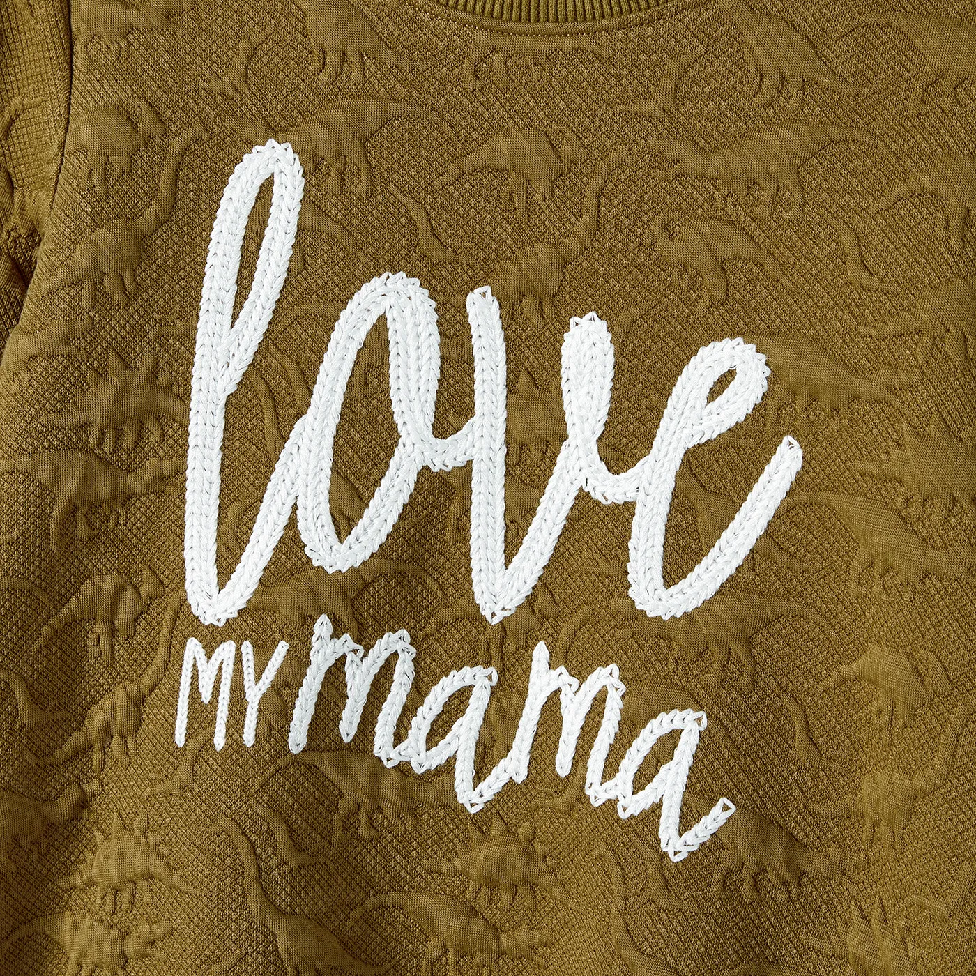 Family Matching 3D Dinosaur Pattern Letters Print Long-sleeve Casual Tops  image 4