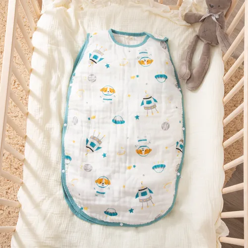 Cute Cartoon Print Baby Sleeveless Cotton Sleeping Bag