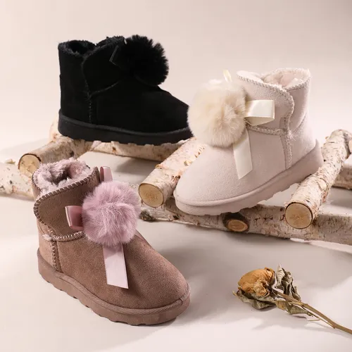 Toddler & Kids Pompom Decor Snow Boots