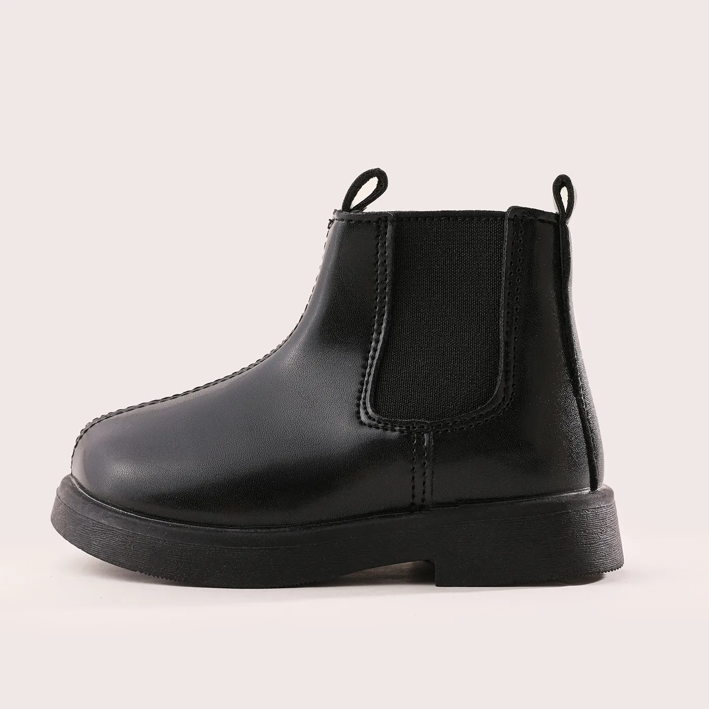 Toddler & Kids Basic Solid Coloer Boots Black image 5