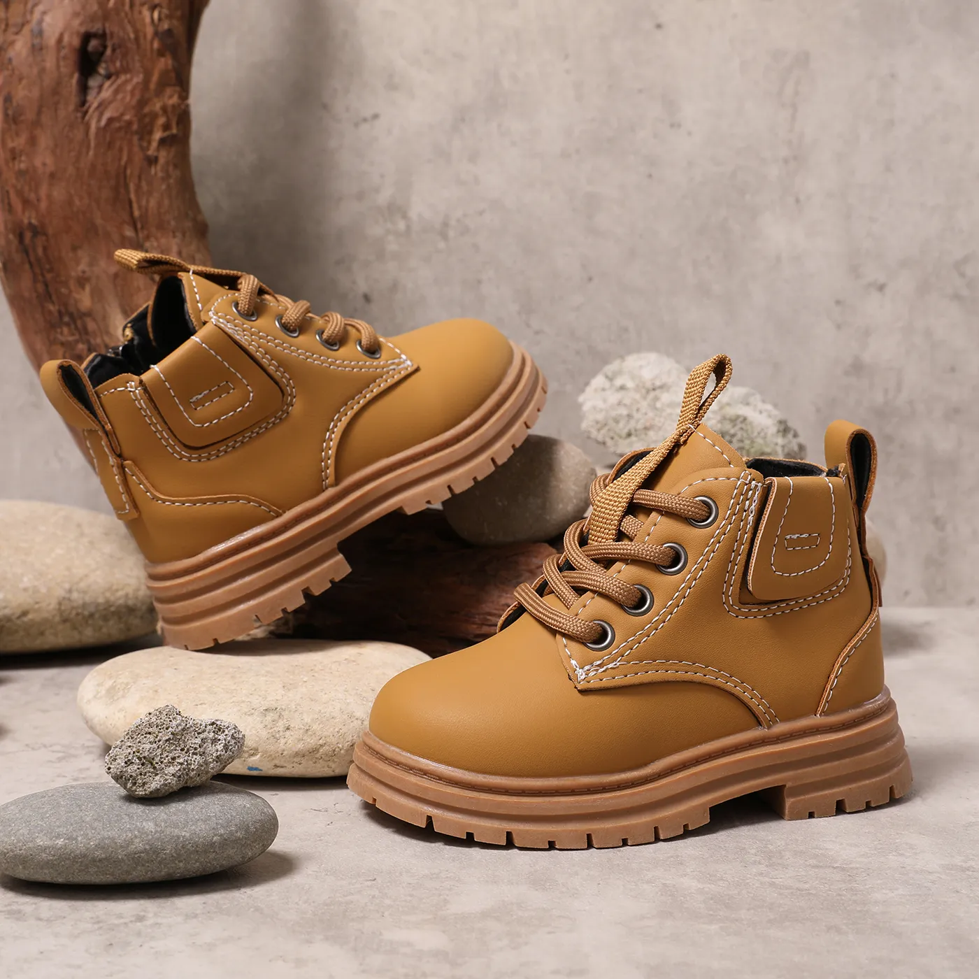 

Toddler & Kids Casual Style Side Zipper Boots