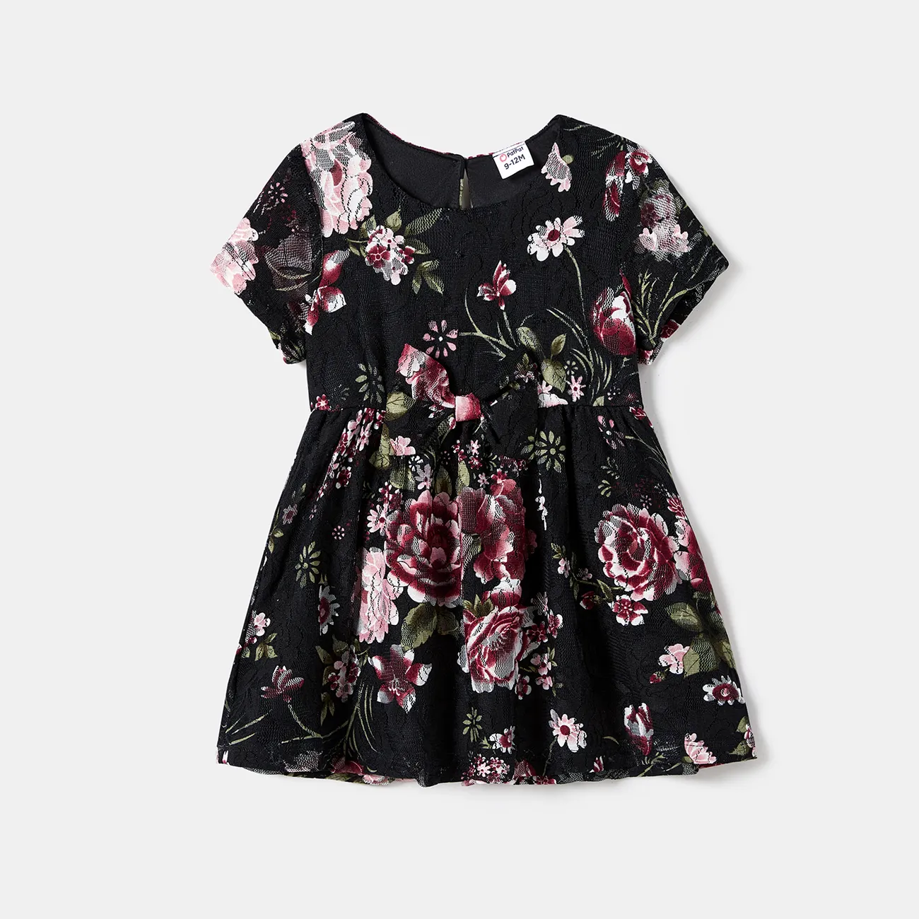 Mommy and Me Flora Print Short-sleeves Dresses big image 1