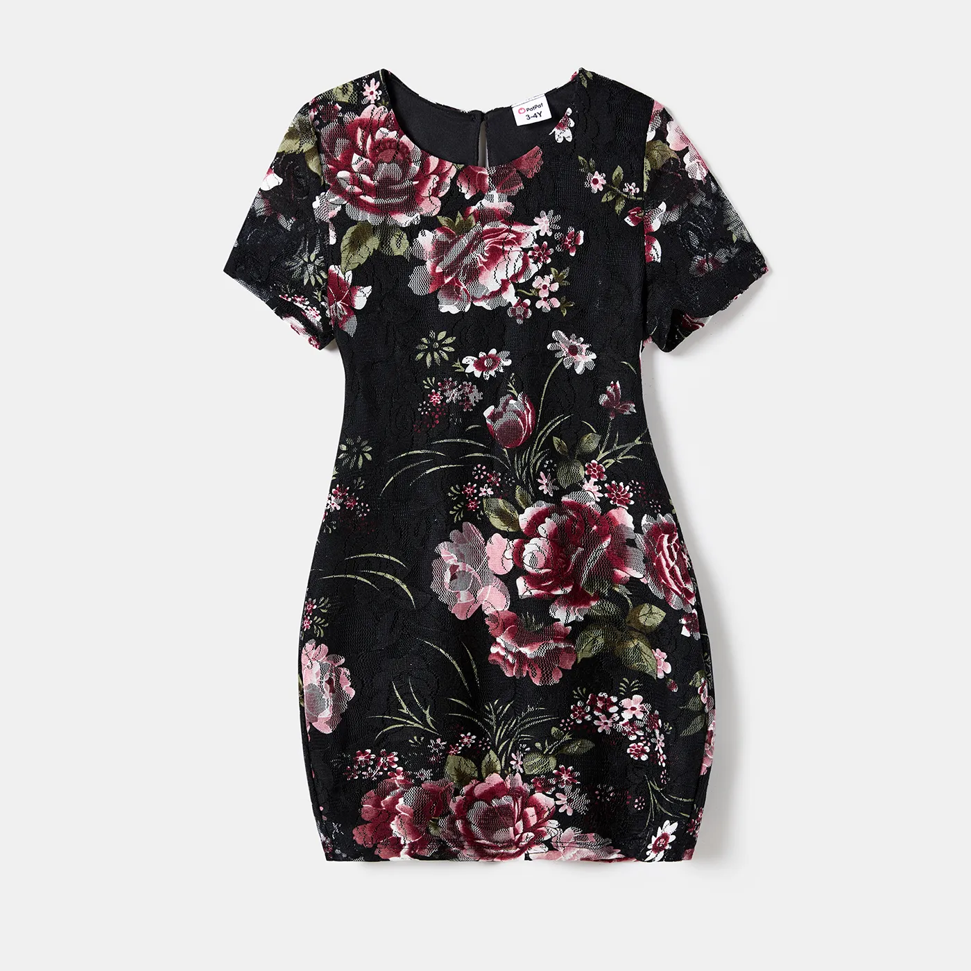 Mommy And Me Flora Print Short-sleeves Dresses