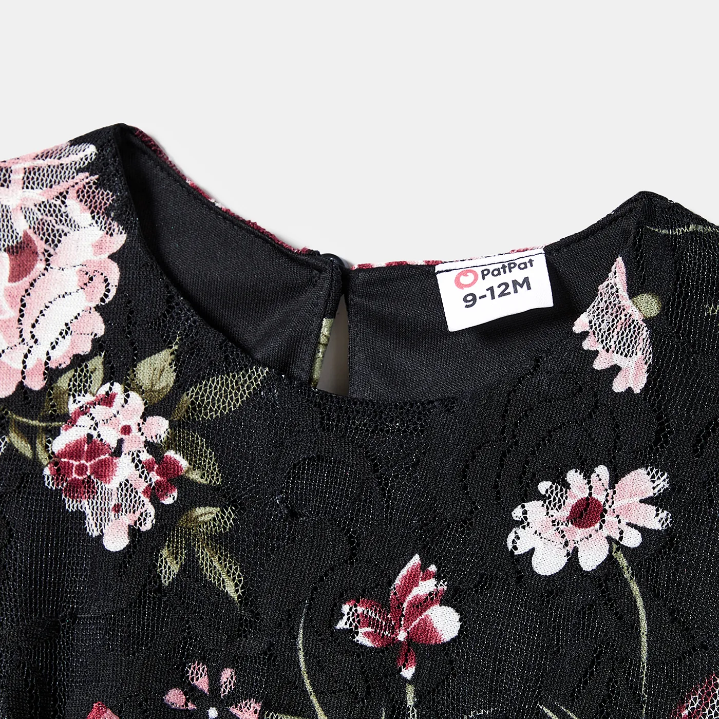 Mommy and Me Flora Print Short-sleeves Dresses  image 4