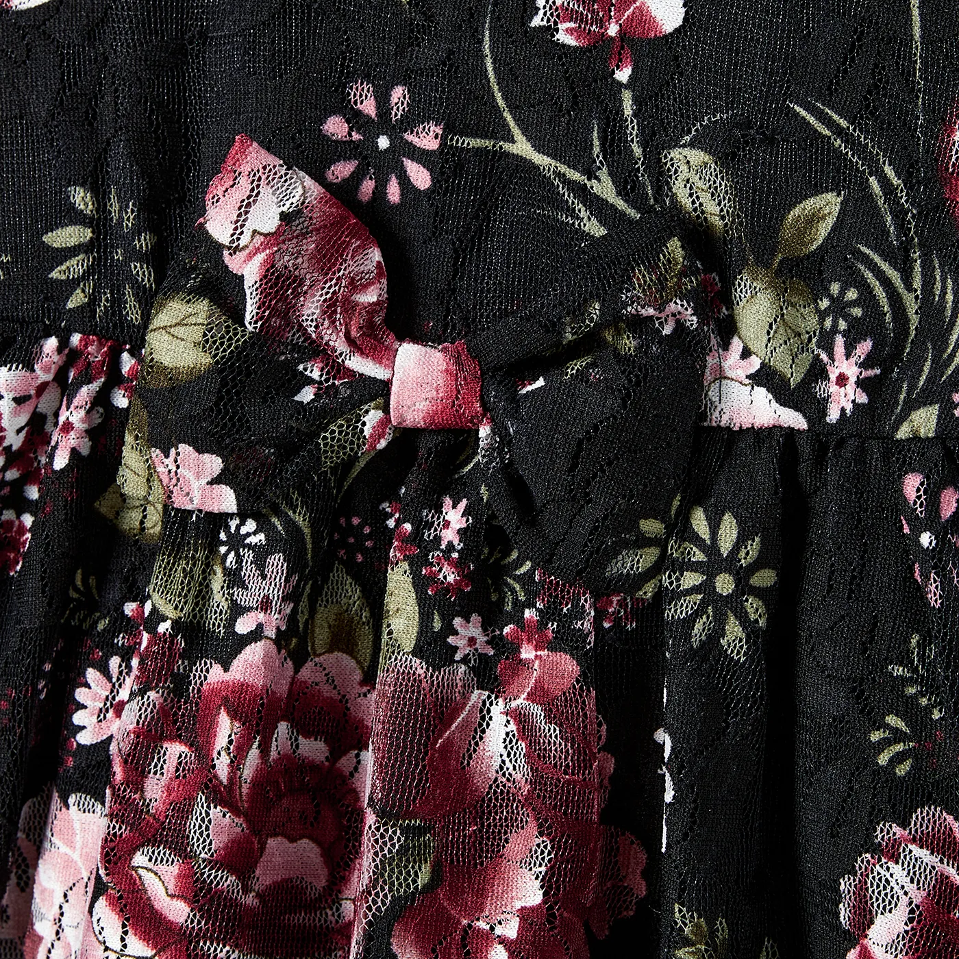 Mommy and Me Flora Print Short-sleeves Dresses  image 6