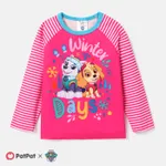 PAW Patrol Toddler Girl/Boy Character Print Long-sleeve Pullover Sweatshirt Hot Pink