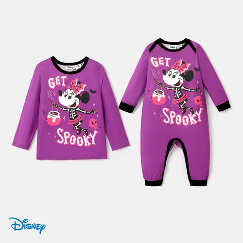 Disney Mickey and Friends Character & Halloween Print Sweatshirt/Jumpsuit for siblings.