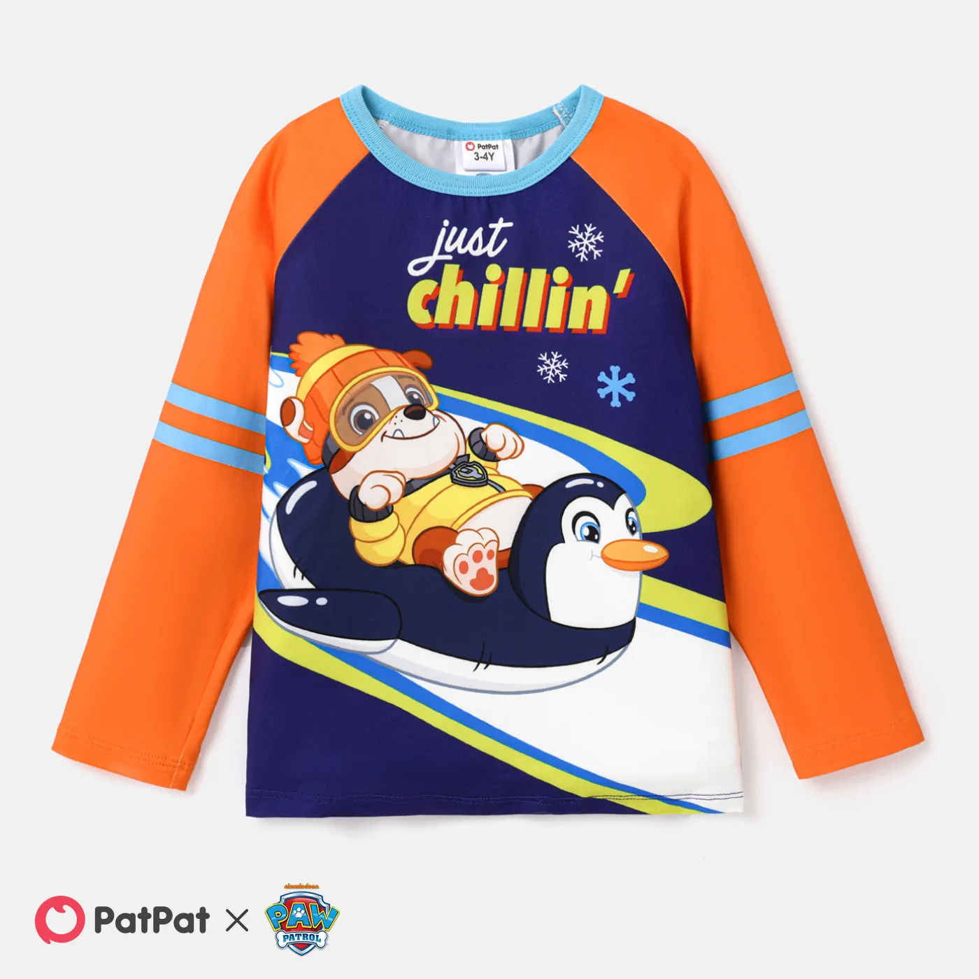 PAW Patrol Toddler Girl/Boy Character Print Long-sleeve Pullover Sweatshirt Orange