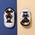 Baby &  Toddler Bear Decor Velcro Prewalker Shoes Deep Blue
