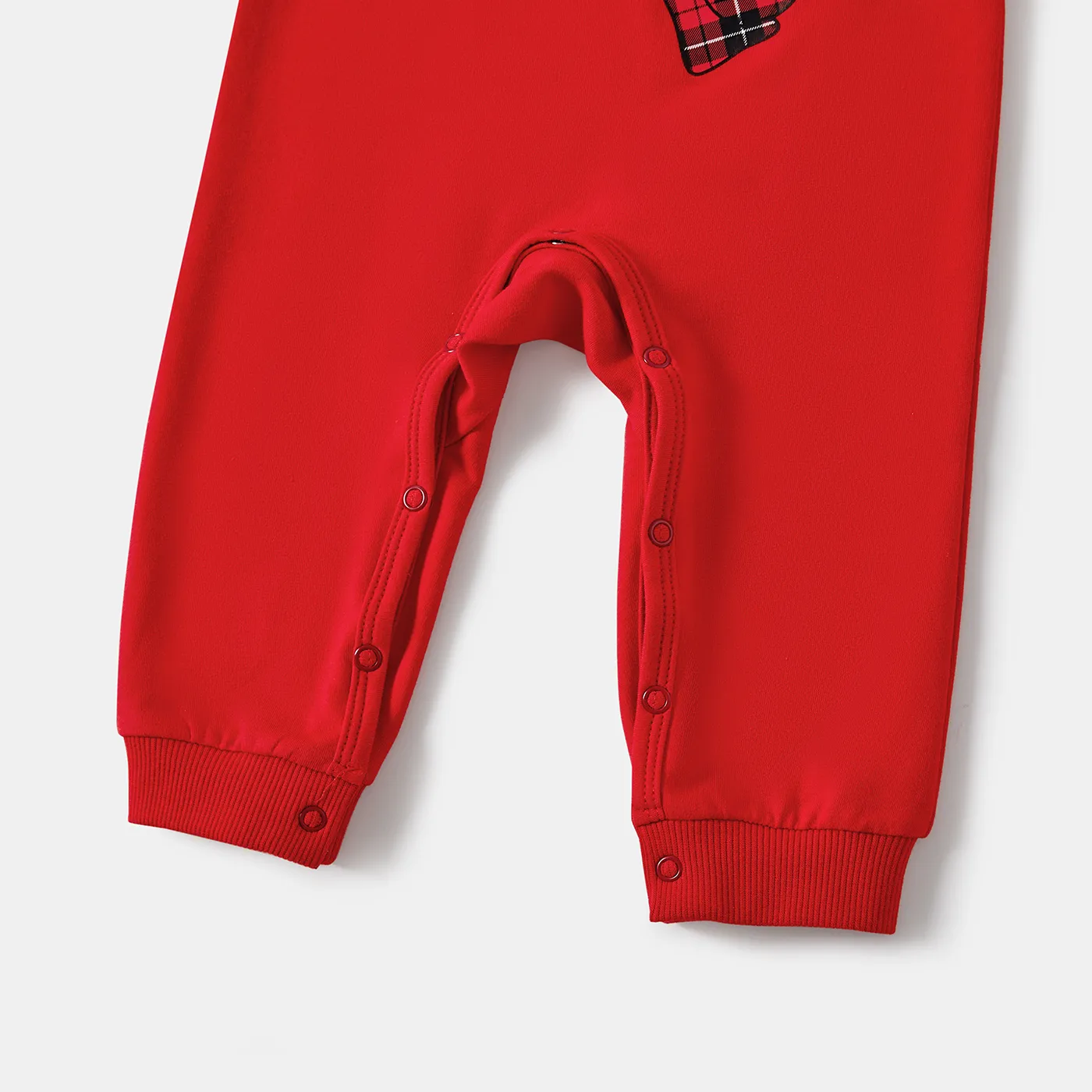 Christmas Family Matching Reindeer Print Red Tops  image 6