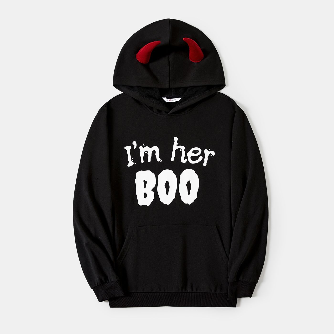 halloween family matching letter print 3d hoodie design long-sleeve sweatshirt