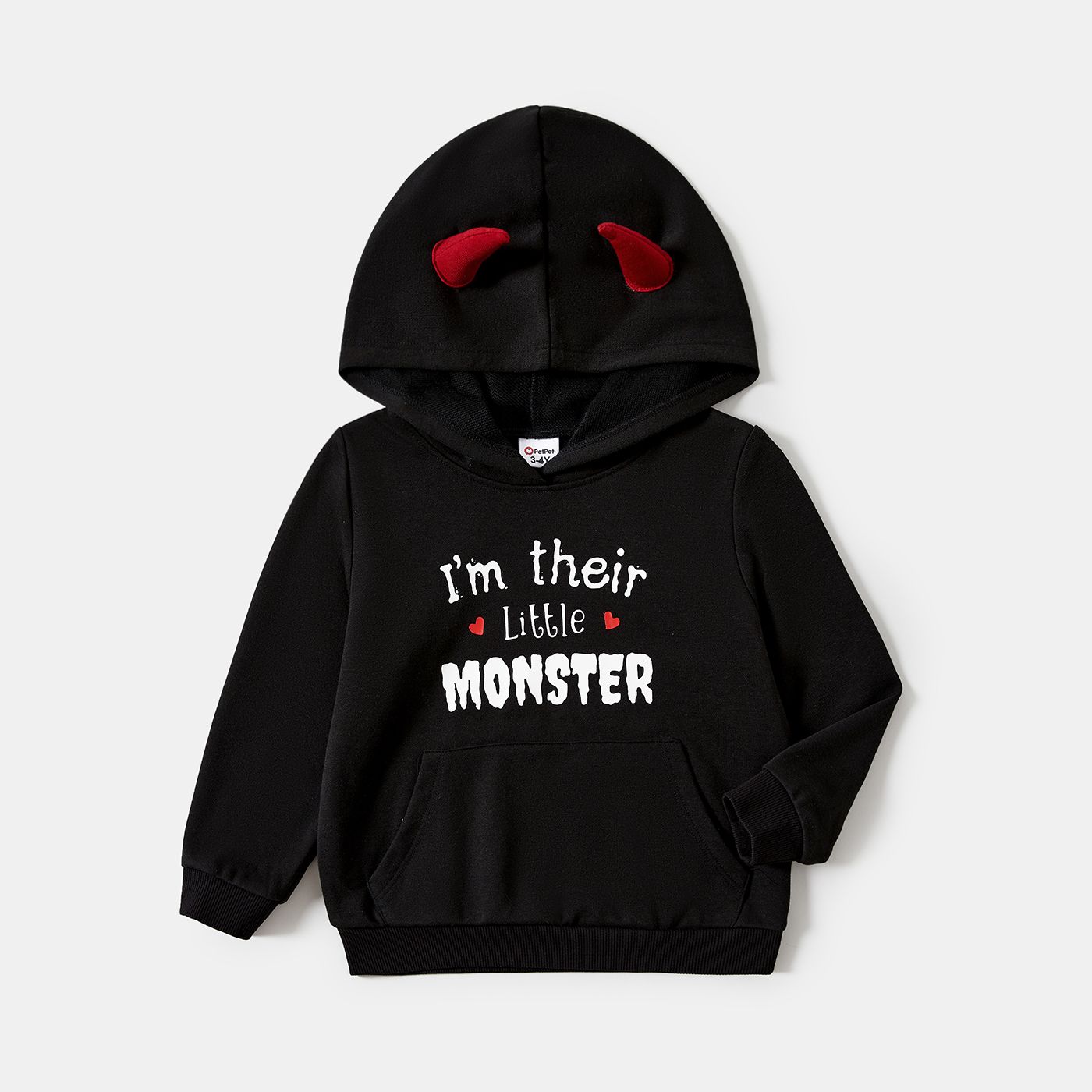 

Halloween Family Matching Letter Print 3D Hoodie Design Long-sleeve Sweatshirt