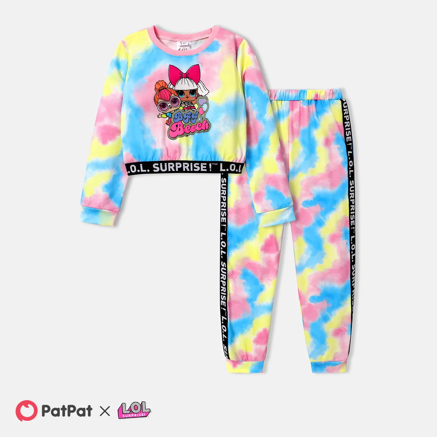  L.O.L. SURPRISE! Kid Girl Graphic Print Long-sleeve Tie-dye Top or Pants
