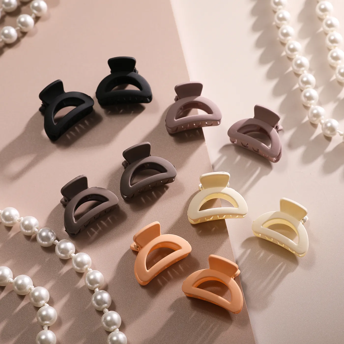 10-pack of solid color sweet children's small clips for girls  big image 1