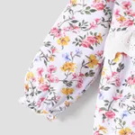 100% Cotton Medium Thickness Plants and Floral Sweater Button-up for Baby Girl   image 6
