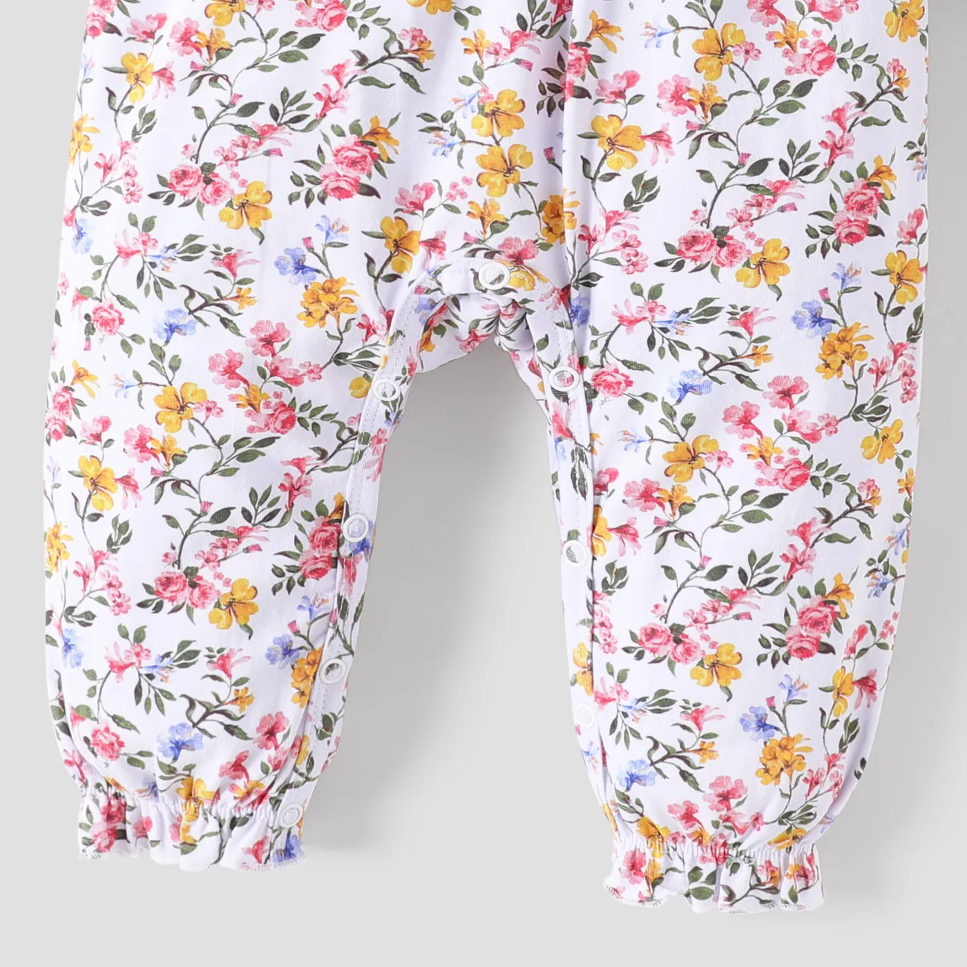 100% Cotton Medium Thickness Plants and Floral Sweater Button-up for Baby Girl   image 5