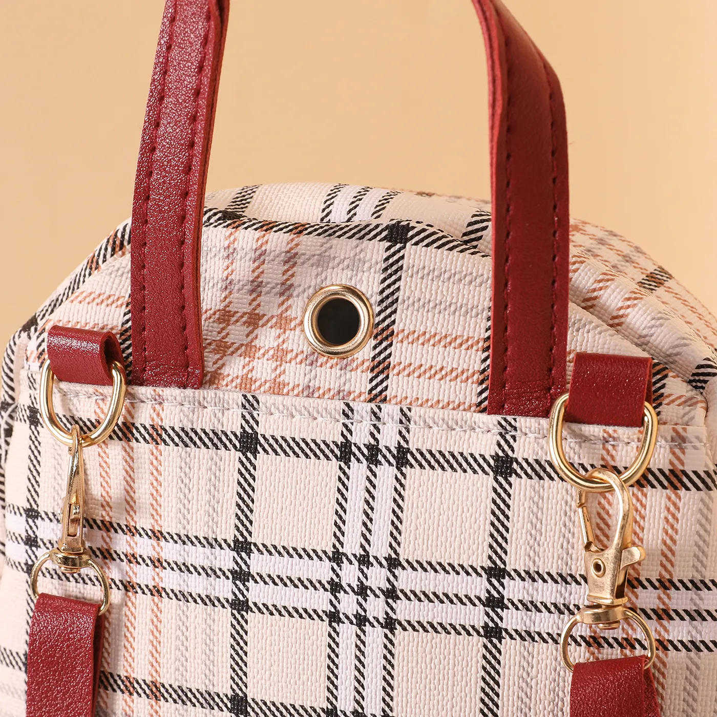 Crianças / Toddler Casual Moda Colorblock Mochila Clássica para Menina Vermelho image 3