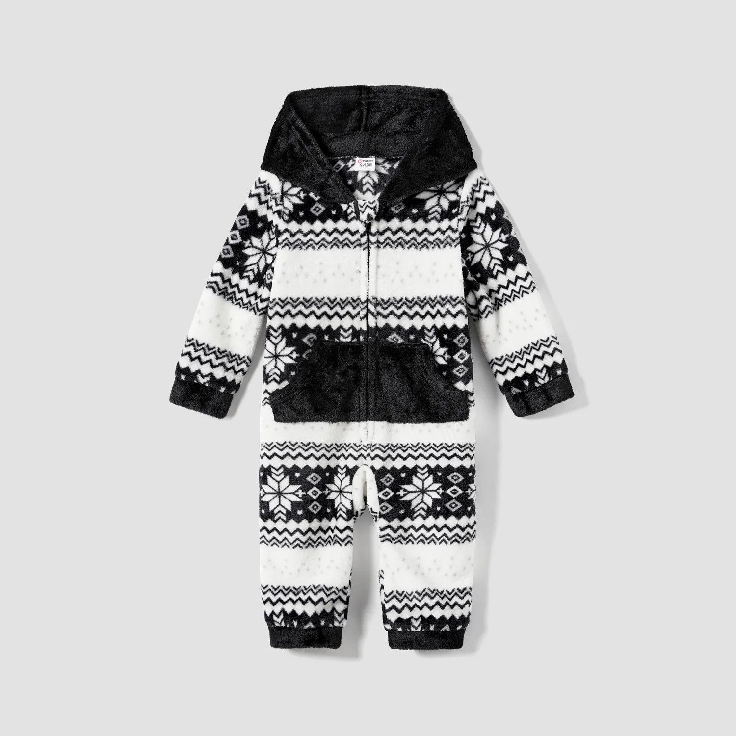 Christmas Family Matching Fleece Hooded Tops  big image 1