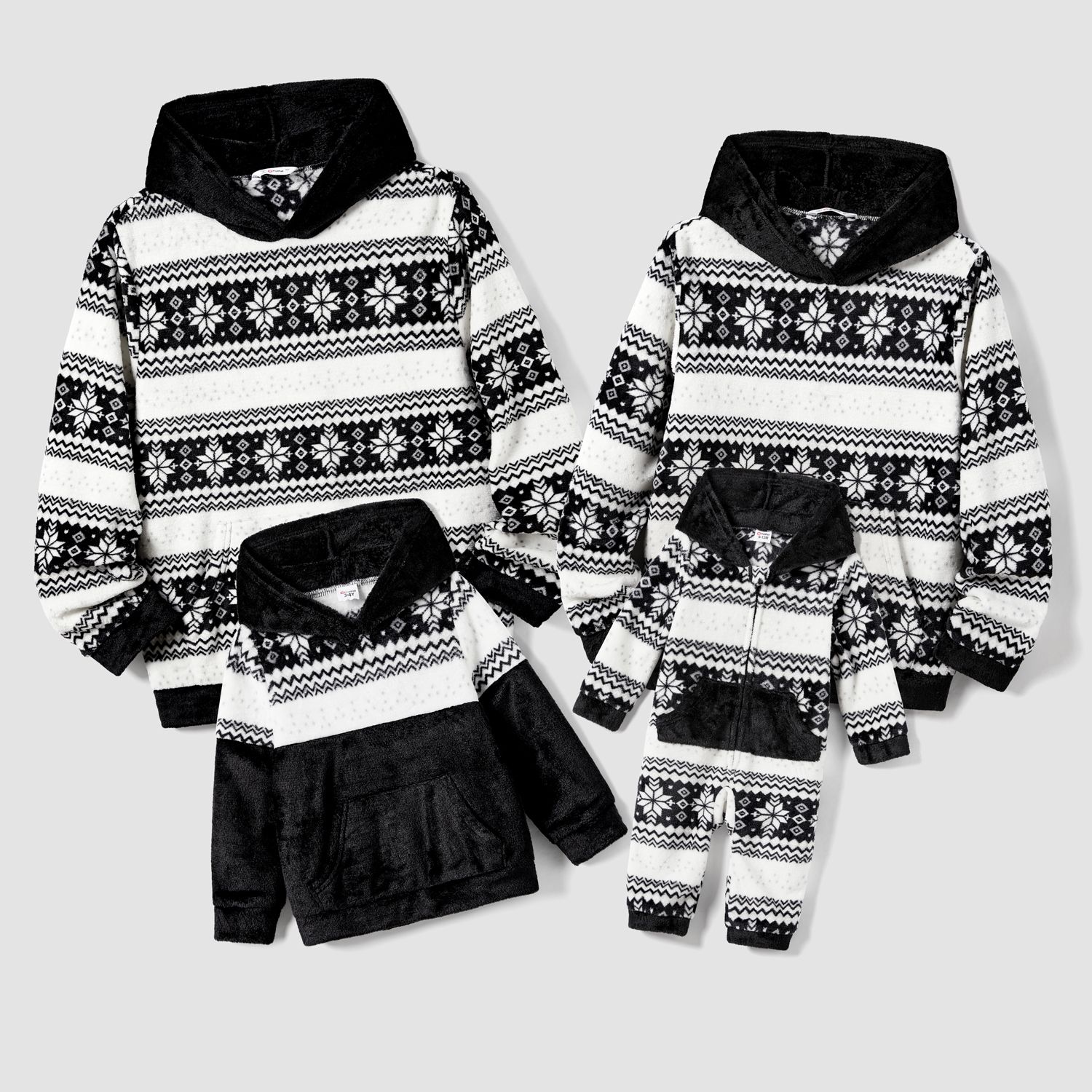 

Christmas Family Matching Fleece Hooded Tops