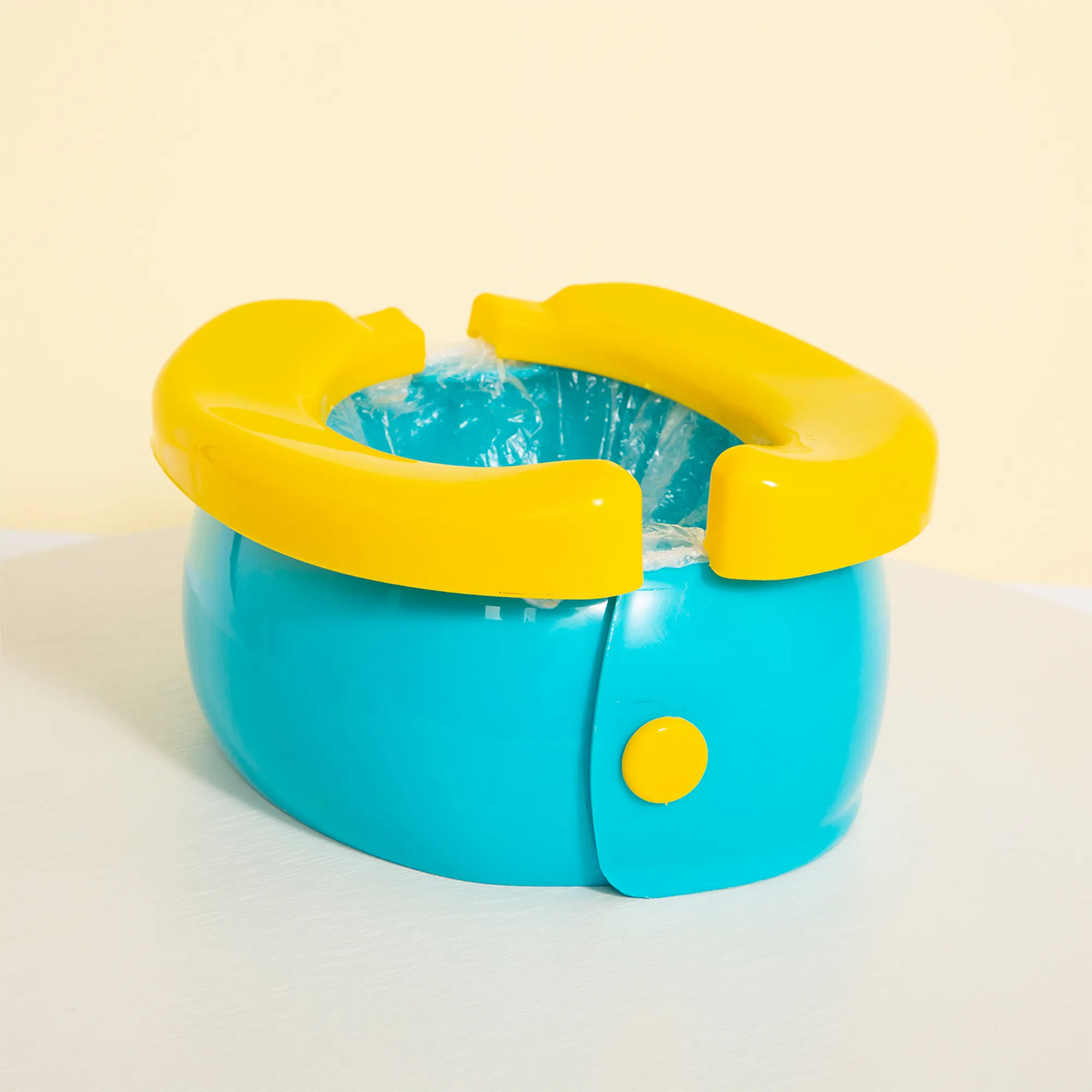 Conjunto de cuidados diários de algodão para bebê unissex - 3 peças, cor sólida. Verde image 2