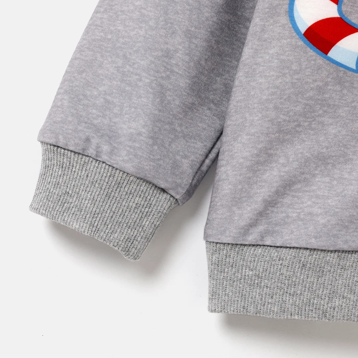 PAW Patrol Toddler Boy/Girl Christmas Big Graphic Zip-up Hooded Jacket Lightgrey image 4