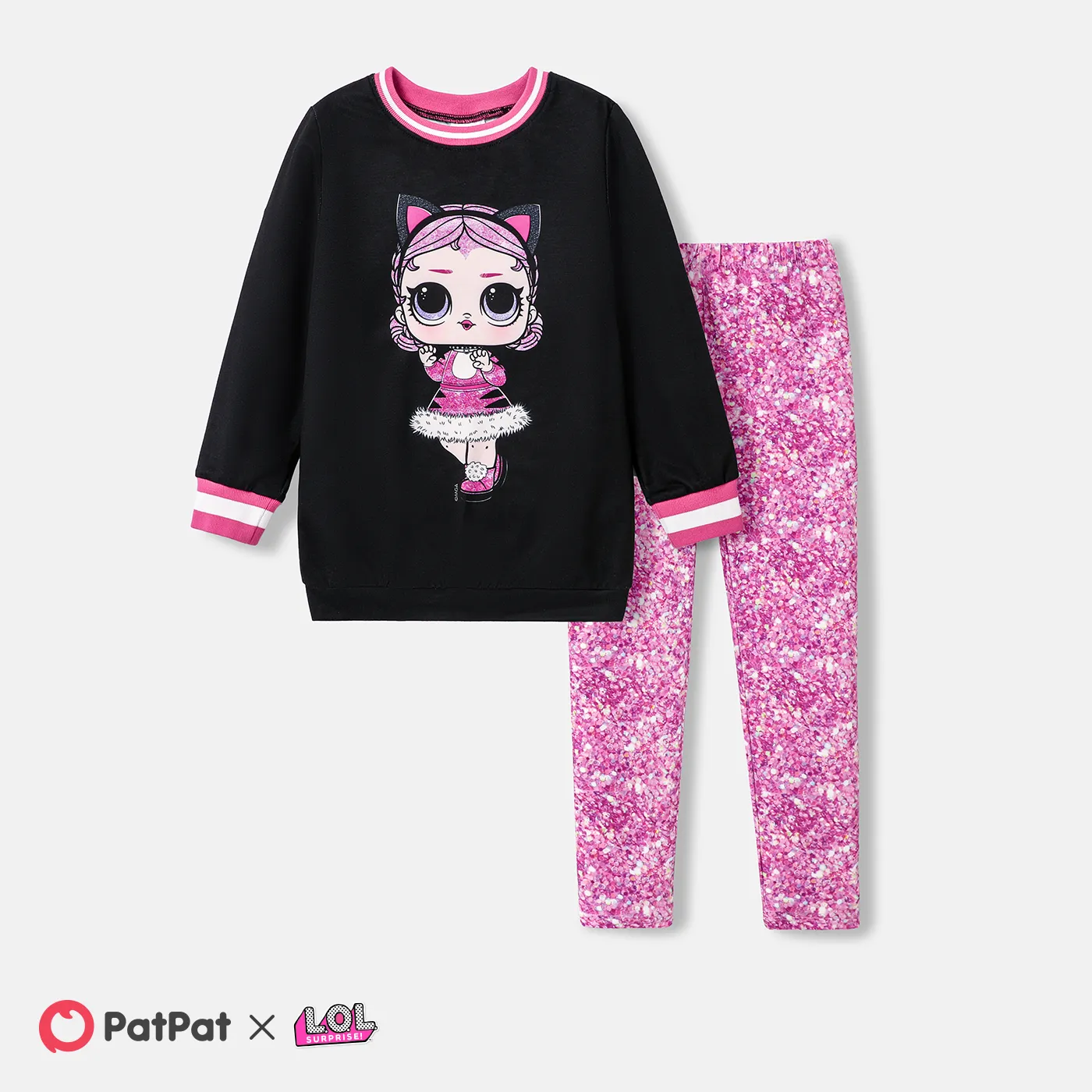 L.O.L. SURPRISE! Kid Girl Graphic Print Long-sleeve Set 