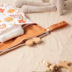 Carrinho de bebê impermeável saco pendurado para fraldas e itens molhados / secos Laranja image 4