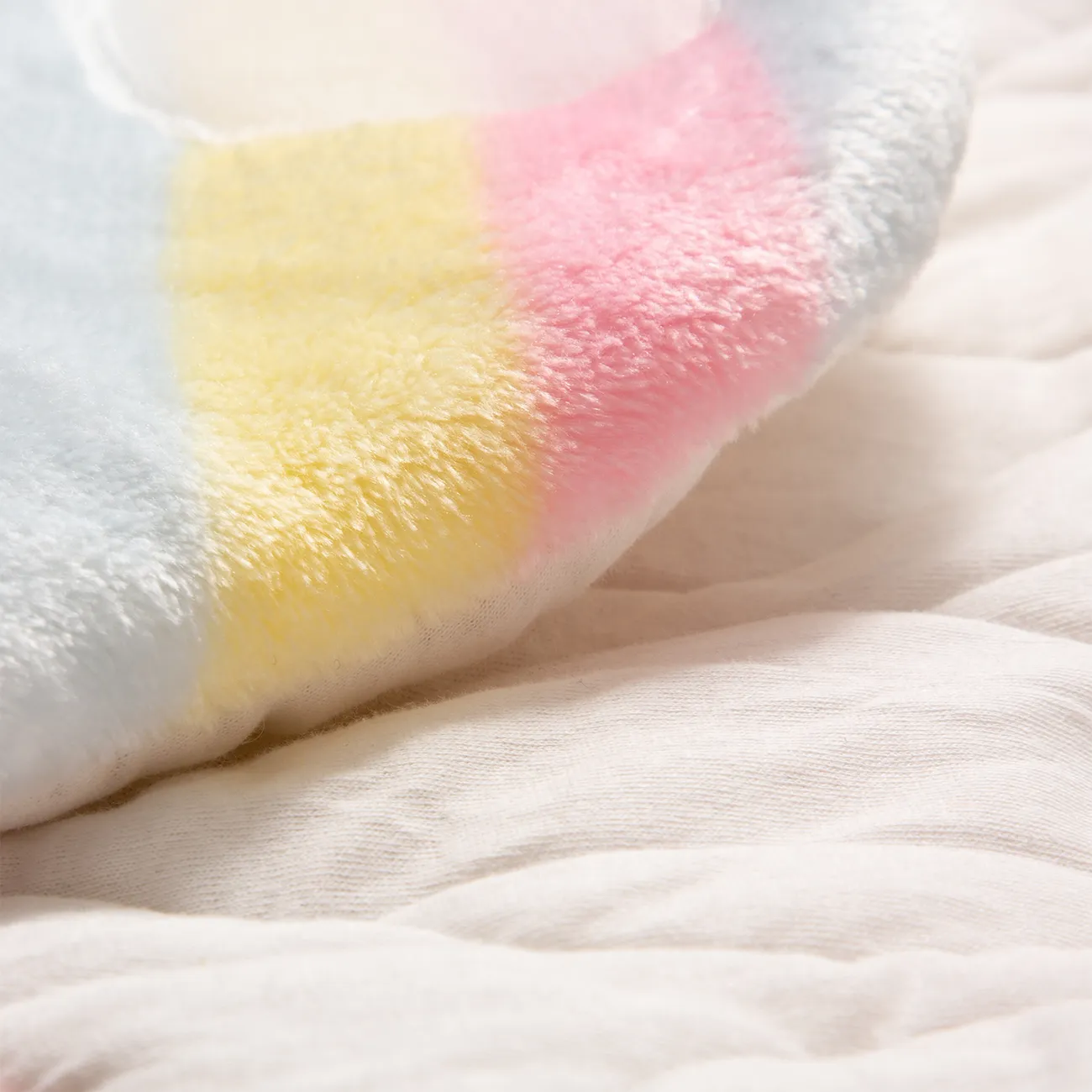 Inverno flanela recém-nascido bebê saco de dormir / cobertor com bonito coelho orelha design Multicolorido big image 1