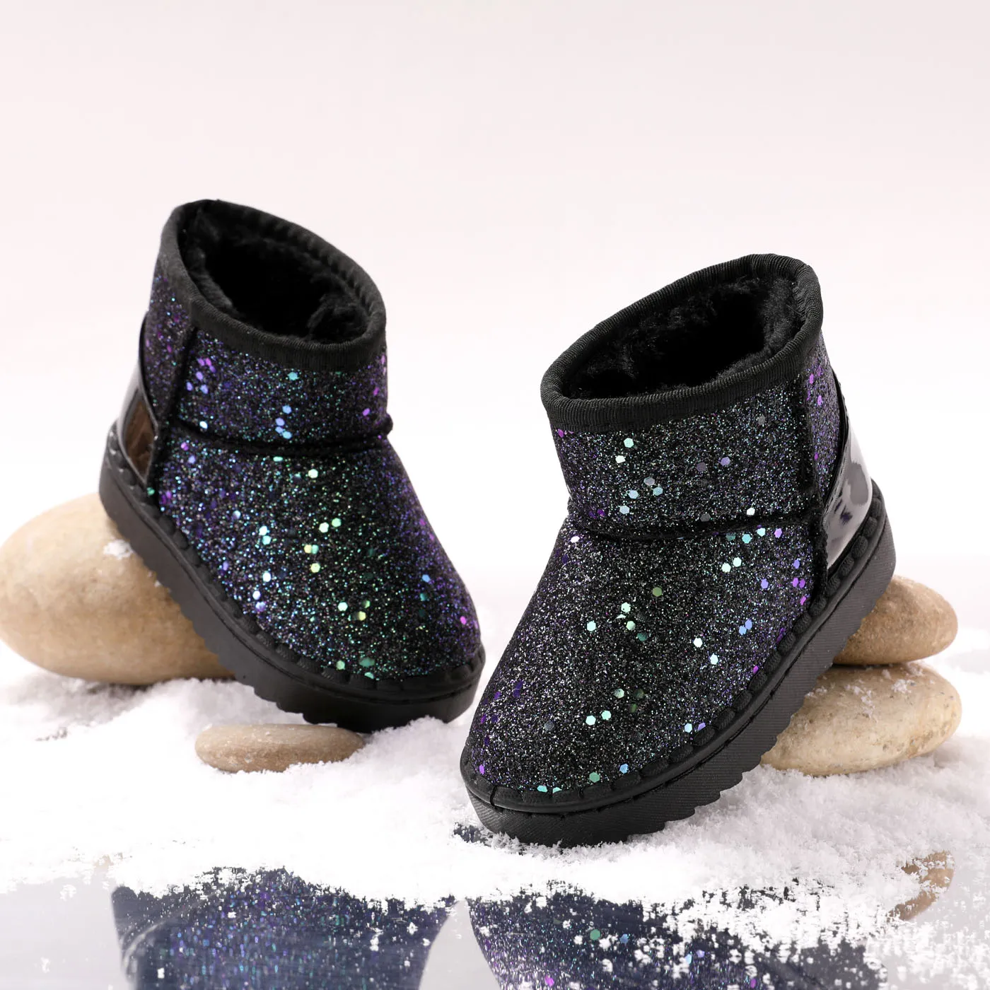 Toddler & Kids Pretty Gliter Snow Boots