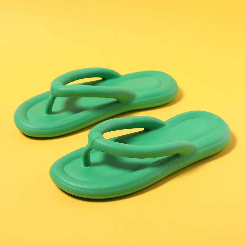 Sense of Stepping on Shit Thick-soled Solid Flip-flops big image 4