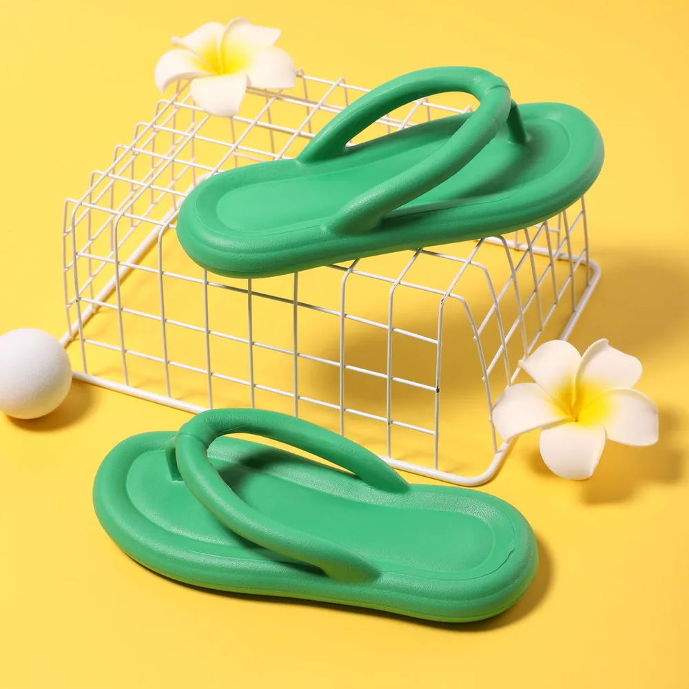 Sense of Stepping on Shit Thick-soled Solid Flip-flops big image 3