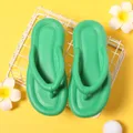 Sense of Stepping on Shit Thick-soled Solid Flip-flops  image 1