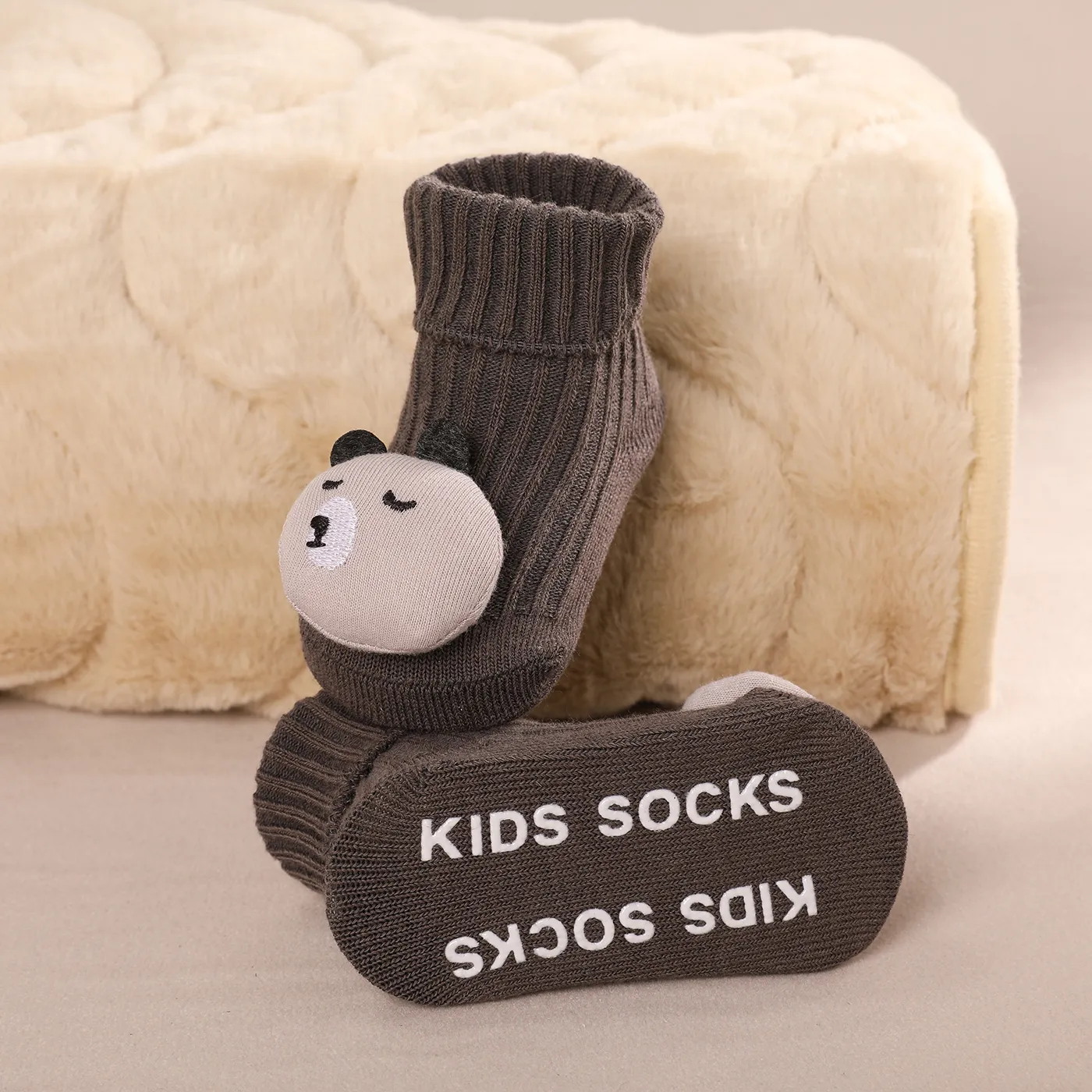 Baby / Toddler 100% Cotton Three-dimensional Cartoon Design Non-slip Ribbed Floor Socks