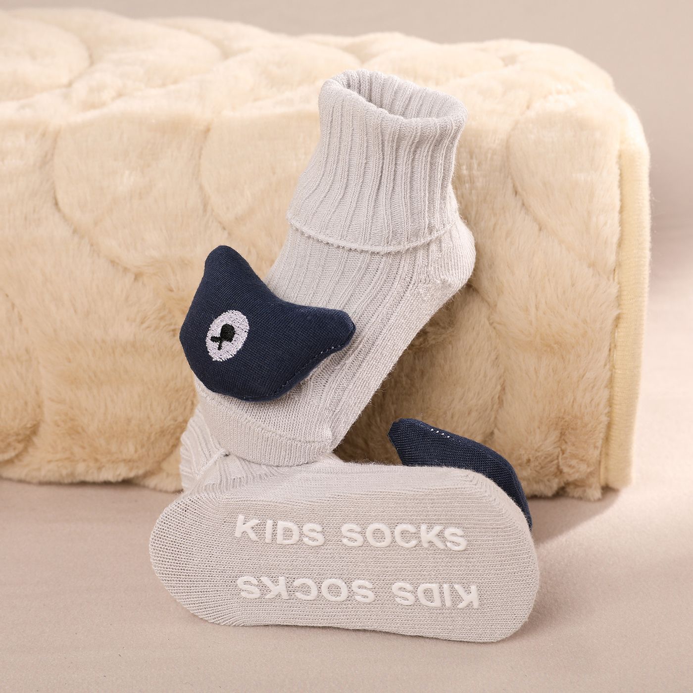 Baby / Toddler 100% Cotton Three-dimensional Cartoon Design Non-slip Ribbed Floor Socks