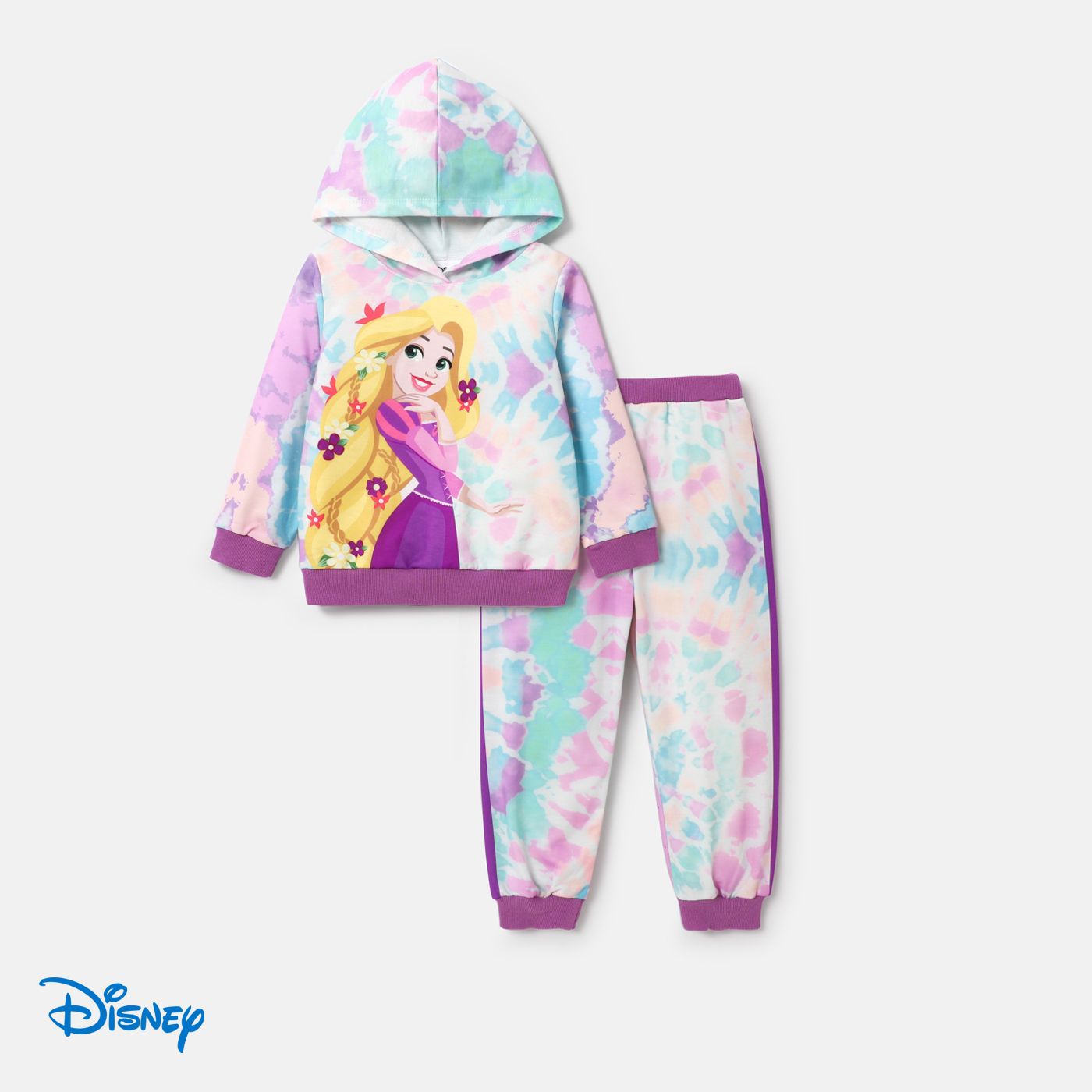 Disney Princess Toddler Girl 2pcs Character Print Long-sleeve Hoodie And Pants Set