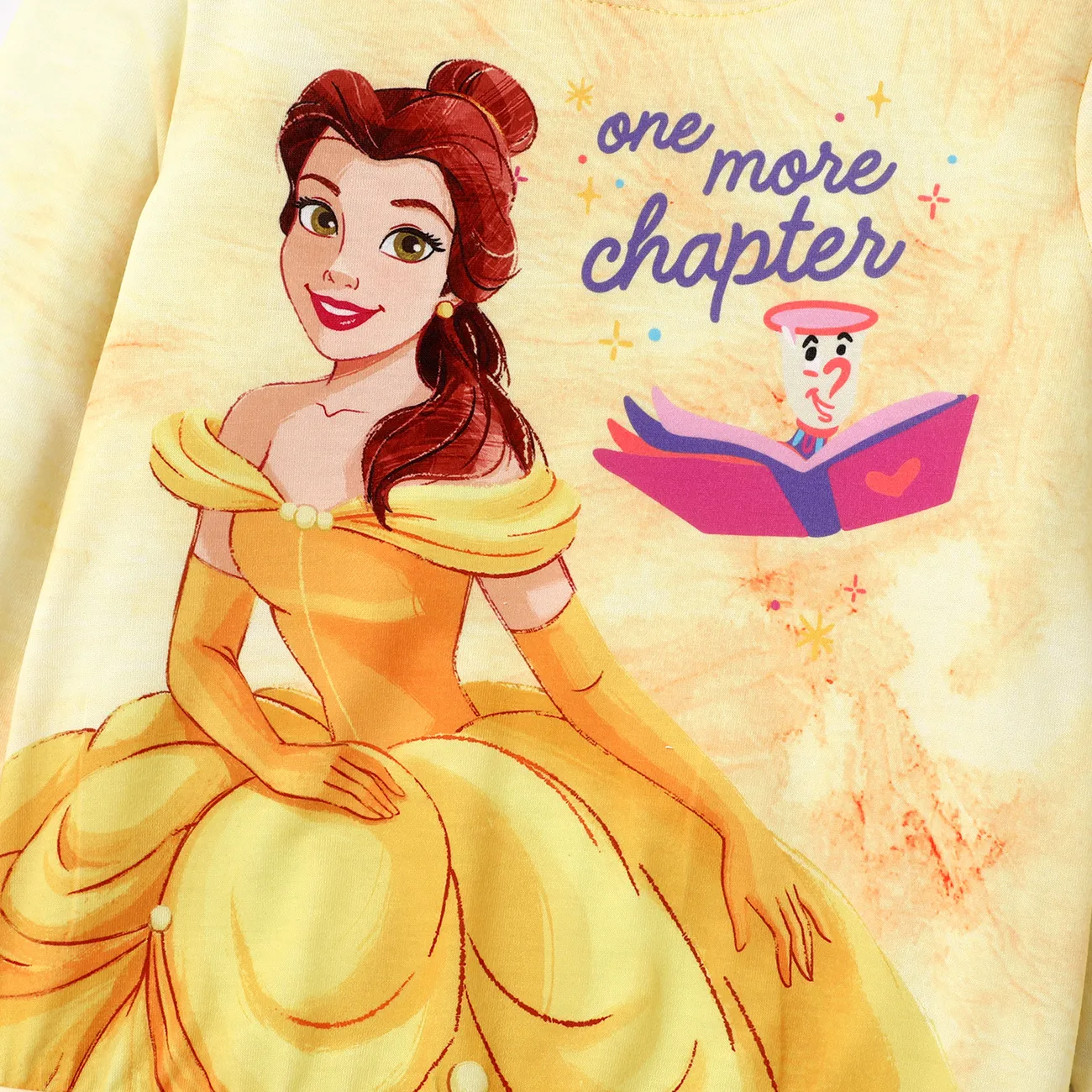 Disney Princess قطعتان حريمي بغطاء للرأس طفولي أطقم الأصفر big image 1