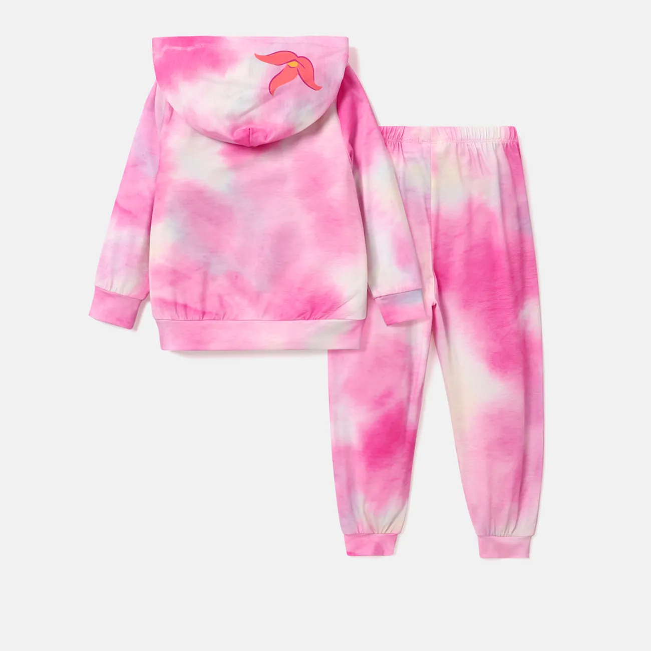Disney Princess Toddler/Kids Girl 2pcs Character Print Long-sleeve Top and Pants Set Pink big image 1