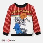 Looney Tunes Toddler Boy Basketball & Character Print Long-sleeve Top Red