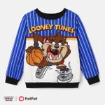 Looney Tunes Toddler Boy Basketball & Character Print Long-sleeve Top Blue