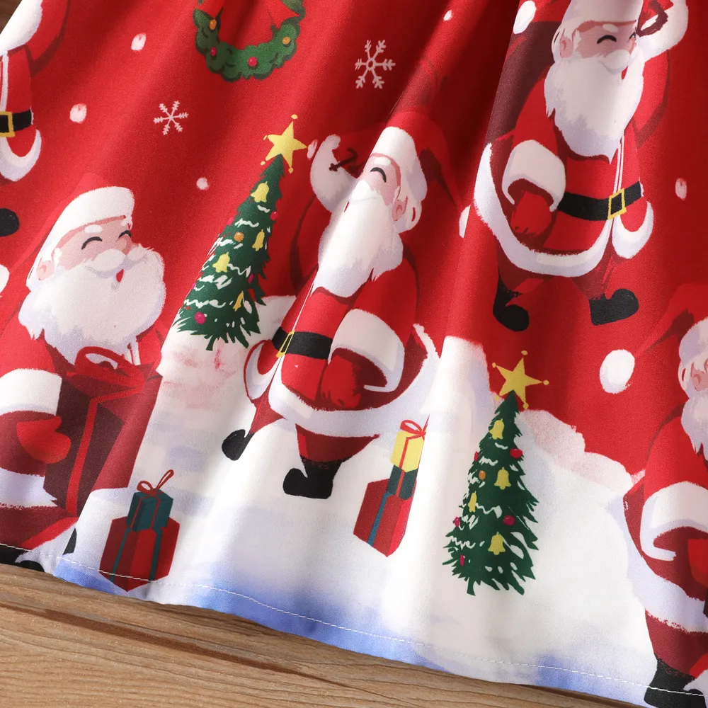Toddler Girl Hyper-Tactile 3D Design Christmas Dress   big image 5