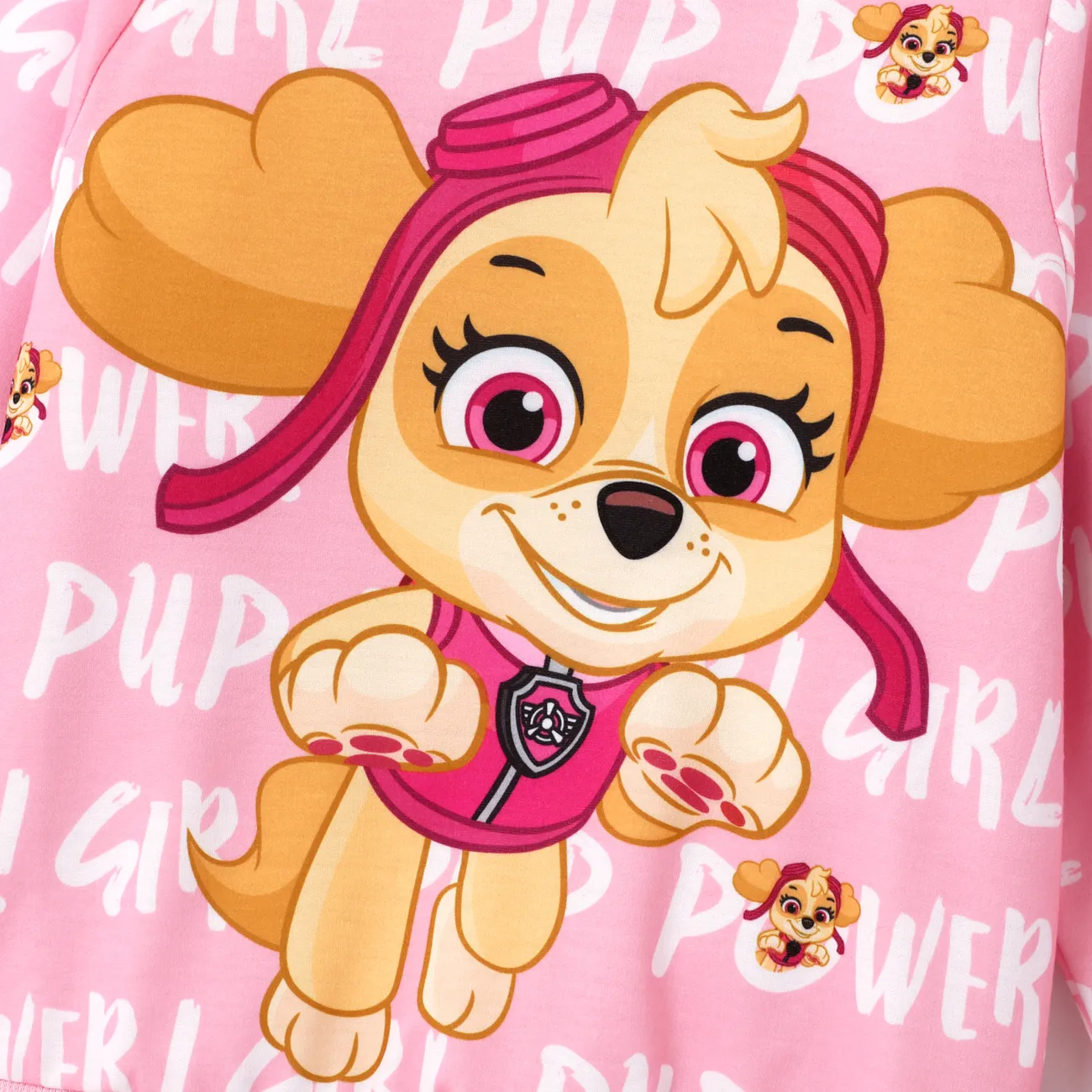 PAW Patrol  Toddler Girl/Boy Big Graphic Print Long-sleeve Hoodie Pink big image 1